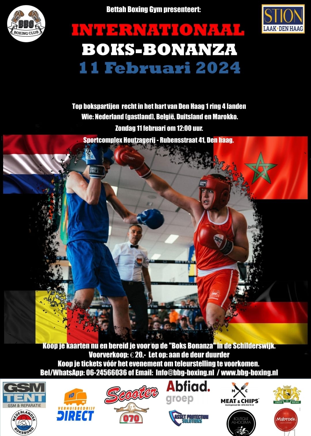Poster Internationaal Boks-Bonanza
